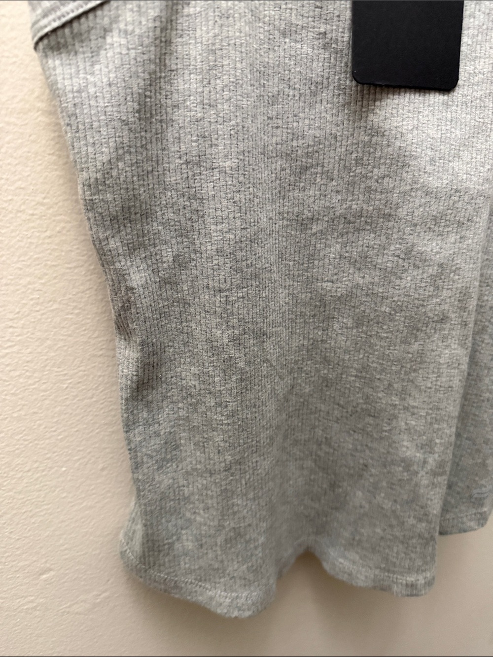 Fabletics Ribbed High-Neck Tank Top - Light Gray - Picture 5 of 9